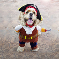 Thumbnail for Halloween Dog Costumes: Pirate, Police, Doctor, Guitar, Funny Dress JonxiFon