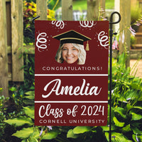 Thumbnail for Personalized Class of 2024 Senior Face Photo Flag - Graduation Party Supply FC