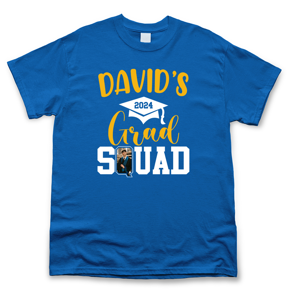 Custom Graduation Squad Shirt, Upload Photo T-shirt, Graduation Gift Merchize