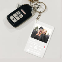 Thumbnail for Personalized Graduation 2024 Photo Music Acrylic Keychain, Graduation Gift
