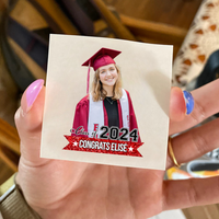 Thumbnail for Personalized Congrats Class of 2024 Glitter Graduation Party Tattoos, Graduation Party Supply FC