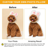 Thumbnail for Custom Shape Plush Pillow Case - Gift For Dog Cat Lovers - Cute Pet Photo Pillow Cushions AC