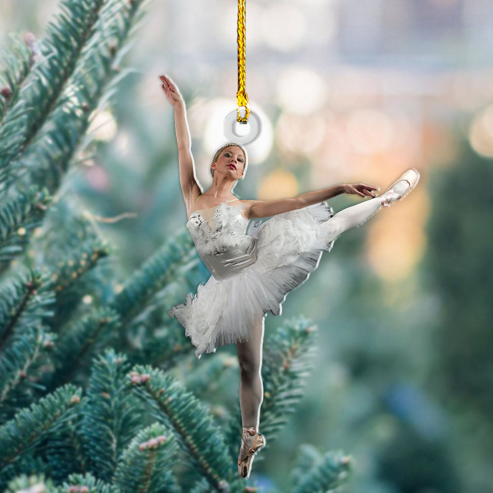 Personalized Acrylic Ornament - Gift For Dancers - A Girl Who Loves Ballet Photo AC