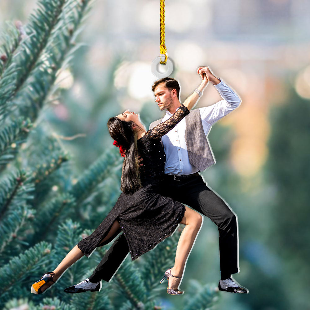 Personalized Acrylic Ornament - Gift For Dancers - Dancing Couple Photo AC