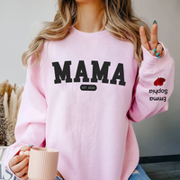 Thumbnail for Personalized Embroidered T-shirt - Mother's Day Gift - Embroidery Grandma, Mom And Kids FC