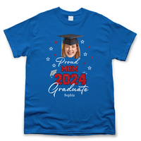 Thumbnail for Custom Face Photo Proud Family Of 2024 Photo Graduation Black Shirts, Graduation Gift Merchize