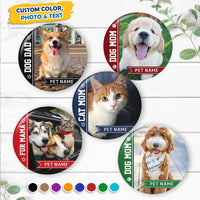 Thumbnail for Personalized Dog Mom Dog Dad Button Badge, Pet Lovers Gift JonxiFon