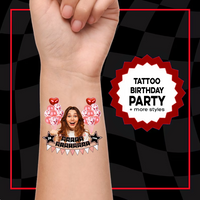 Thumbnail for Custom Photo Glitter Balloons Birthday Party Tattoos, B-day Party Supply JonxiFon