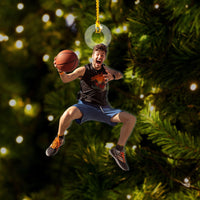 Thumbnail for Personalized Acrylic Ornament - Gift For Basketball Lovers - Basketball Funny Boy Photo AC
