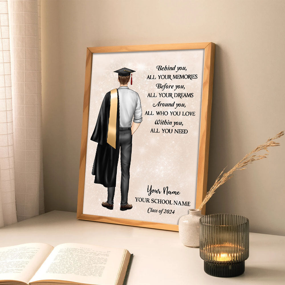 Custom Class Of 2024 Graduation Picture Frame, Graduation Gift, Gift For Her/Him