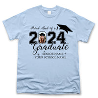 Thumbnail for Custom Photo Proud Mom Dad Of A 2024 Graduate Shirts, Graduation Gift Merchize