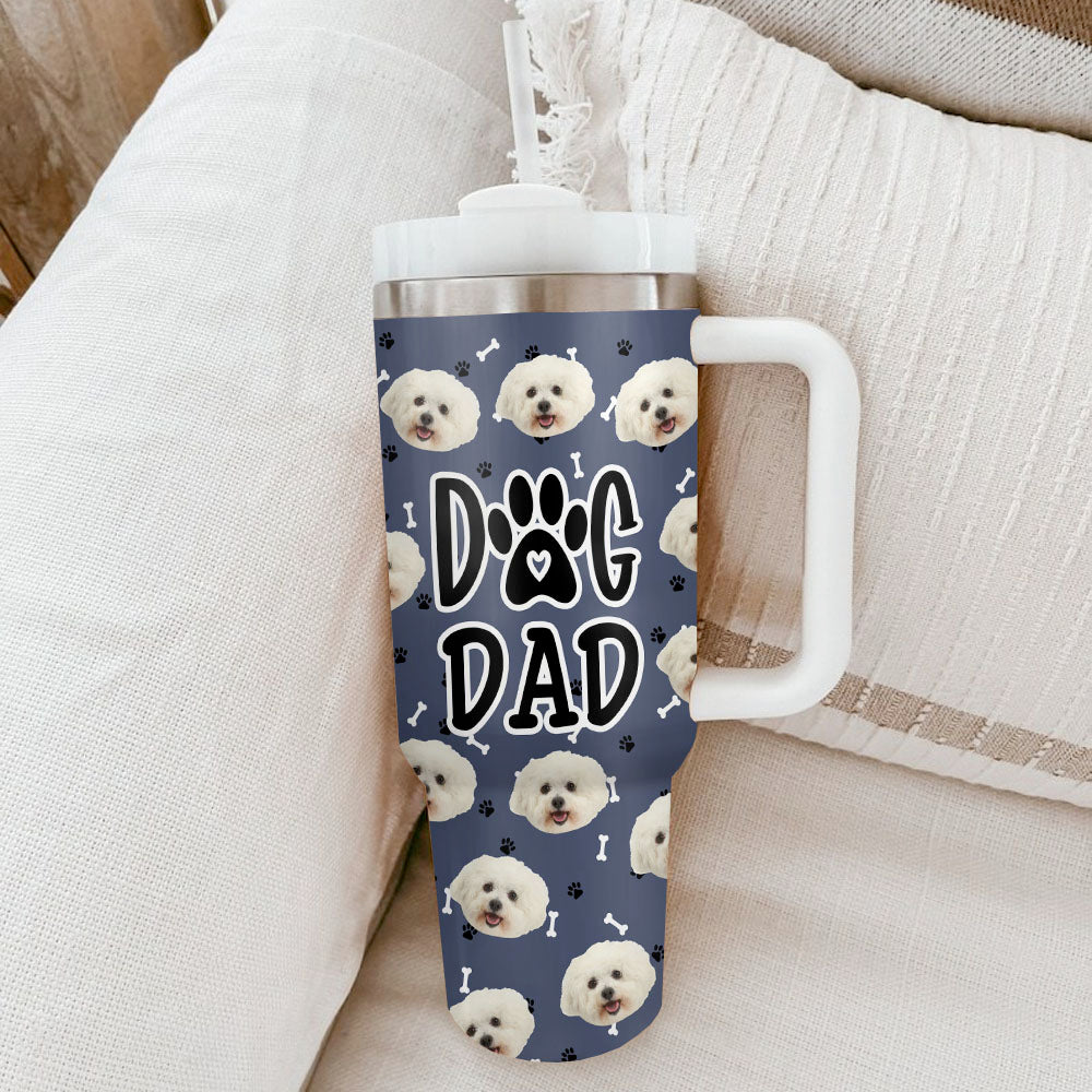 Personalized 40oz Tumbler - Gift For Pet Lovers - Dog Mom Dog Cat Photos Yoycol