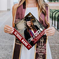 Thumbnail for Personalized Class Of 2024 Photo Graduation Cap Topper, Decorations For Grad Cap FC