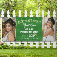 Thumbnail for Custom We're Proud To Be Your Family Photo Graduation Banner, Graduation Decorations