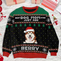 Thumbnail for Best Dog Mom Dad Ever Ugly Christmas Sweater, Christmas Gift AB
