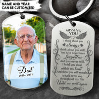 Thumbnail for Missing You I Think About You Metal Keychain Personalized Keychain AA