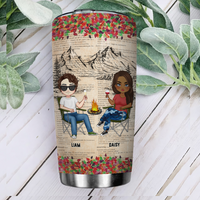 Thumbnail for Personalized Making Memories At Campsite Steel Tumbler, Gift For Camping Couple AA