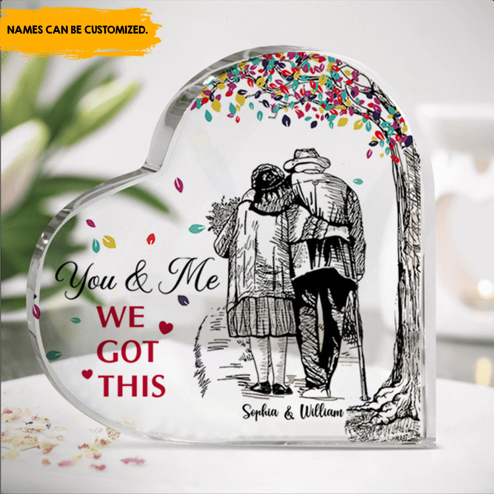 You & Me We Got This Personalized Heart Acrylic Plaque AA
