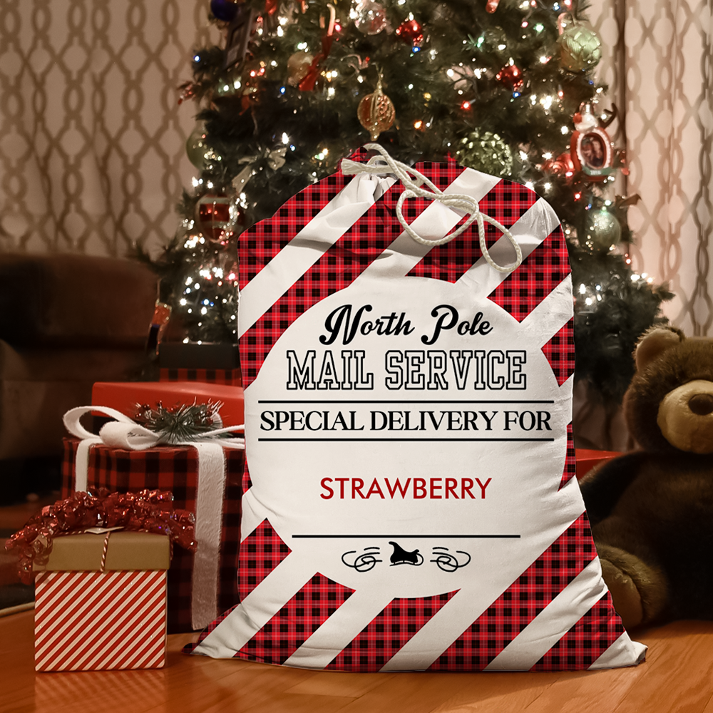 Personalized Christmas Mail Service Delivery Family Christmas Bag, Christmas Gift AB
