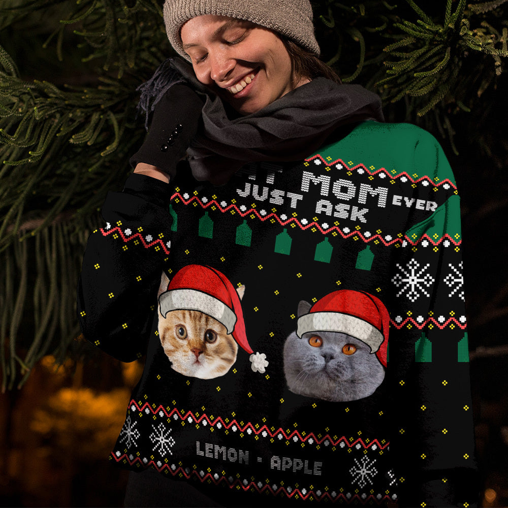 Best Dog Mom Dad Ever Ugly Christmas Sweater, Christmas Gift AB
