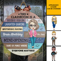 Thumbnail for Everyone Matters Teacher Door Sign, Classroom Welcome Door Hanger Z