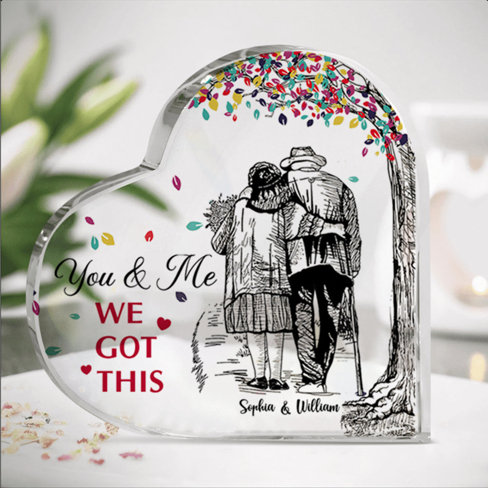 You & Me We Got This Personalized Heart Acrylic Plaque AA