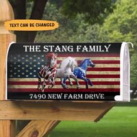 Thumbnail for Horse America Flag Magnetic Mailbox Cover AF