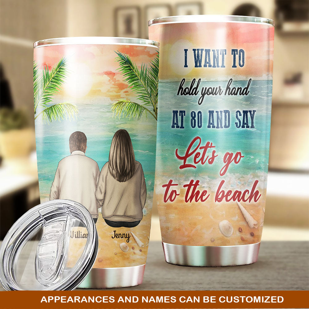 I Want To Hold Your Hand At 80 Personalized Tumbler AA