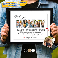 Thumbnail for Custom We Love You Mom Photo Collage Picture Frame, Gift For Mom/Grandma AA