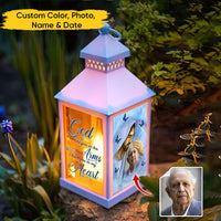 Thumbnail for Colorful Background Upload Photo God Has You In His Arms Memorial Lantern II, Memorial Gift JonxiFon