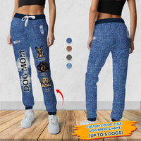 Thumbnail for Custom Dog Mom Dog Dad Jeans Pattern Sweatpants, Best Gift For Dog Lovers AB