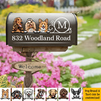 Thumbnail for Custom Family Name House Address Magnetic Mailbox Cover, Pet Lover Gift AF