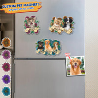 Thumbnail for Custom Pet Portraits Vintage Photo Magnets, Fridge Magnet, Gift for Pet Lovers JonxiFon