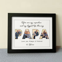 Thumbnail for You Are My Superhero Papa Collage Photo Frame, Gift For Grandpa AA