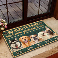 Thumbnail for Personalized No Need To Knock Dog Cat Welcome House Doormat, Gift For Pet Lovers AB