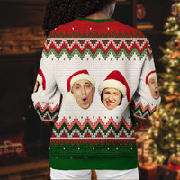 Thumbnail for Annoying Each Other Custom Couple Face Ugly Christmas Sweatshirt Gift For Lovers, All-Over-Print Sweatshirt AB