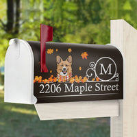 Thumbnail for Custom Autumn Dog Cat Mailbox Cover, Dog lover Gift AF