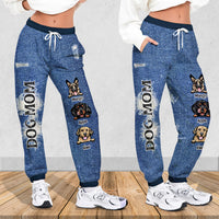 Thumbnail for Custom Dog Mom Dog Dad Jeans Pattern Sweatpants, Best Gift For Dog Lovers AB