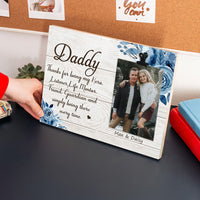 Thumbnail for Daddy Thanks For Being My Hero Photo Clip Frame AA