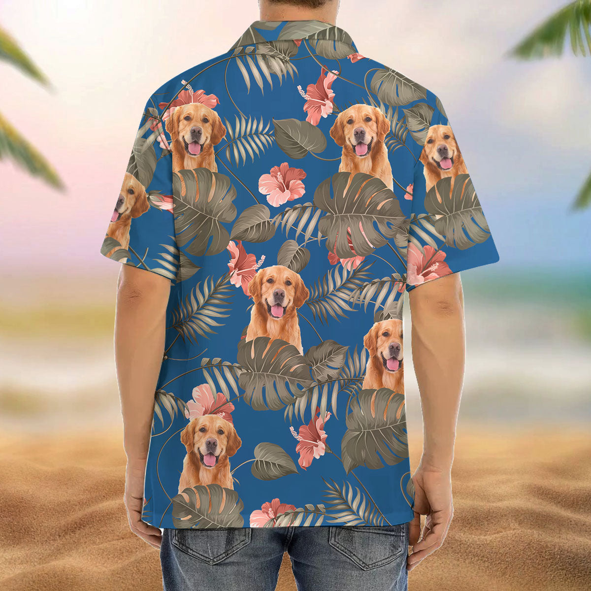 Custom Pet Face Hawaiian Shirt, Dog Lover Gift AI