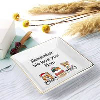 Thumbnail for Personalized Dog Cat Ring Dish Custom Name Trinket Tray Gift for Family TRANG-THUY