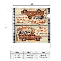 Thumbnail for Happy Fall Dog Truck Magnetic Mailbox Cover, Dog Lover Gift AF