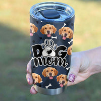 Thumbnail for Custom Dog Face Photo Dog Mom Nutrition Facts Tumbler, Best Gift for Dog Lovers AA
