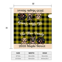 Thumbnail for Personalized Buffalo Plaid Check Mailbox Cover, Dog Lover Gift AF