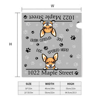 Thumbnail for Dogs Spoiled Here House Address Magnetic Mailbox Cover, Personalized Mailbox Cover AF
