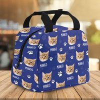Thumbnail for Custom Paws With Dog Cat Photo Lunch Bag, Pet Lover Gift AI