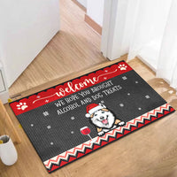 Thumbnail for Personalized Hope You Brought Dog Treats Christmas Doormat House Decor AB