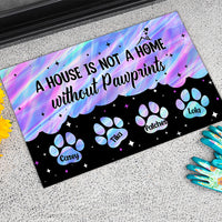 Thumbnail for Hologram Pawprints Pets Personalized Doormat AB