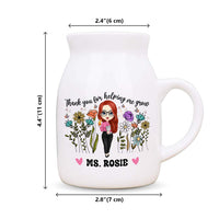 Thumbnail for Personalized Teacher Rainbow Ceramic Flower Vase, Appreciation Gift For Teachers (Copy) FC