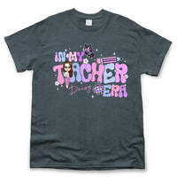 Thumbnail for Personalized In My Teacher Era Glitter T-shirt - Teacher Gift Merchize